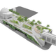 Illustration for article titled The WTCs Security Center Will be Topped By an Elevated Park
